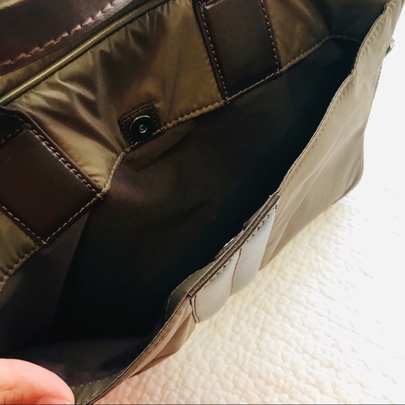 NWOT Bugatchi Nylon/Leather Laptop Bag - Picture 6 of 8